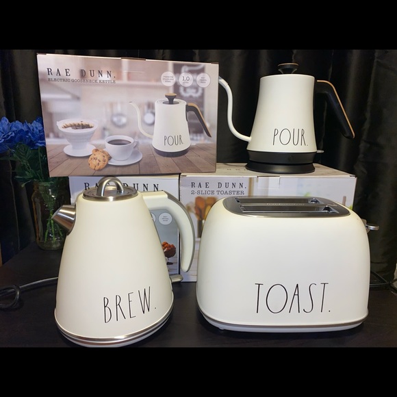 Rae Dunn Toaster and Kettle set - Picture 1 of 12
